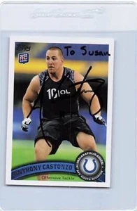 2011 Topps #337 Anthony Castonzo Colts Signed Auto *K8883 - Picture 1 of 2