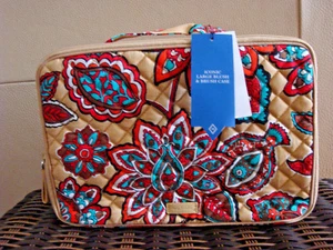 VERA BRADLEY ICONIC LARGE BLUSH & BRUSH CASE~DESERT FLORAL~NWT!!!MSRP$58 - Picture 1 of 7