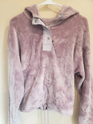 Hollister Pullover Fleece Purple Sweater Size Small Long Sleeve - Image 1 of 4