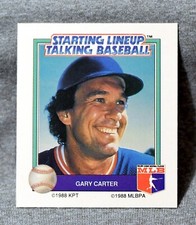 1988 Starting Lineup Talking Baseball Gary Carter card - New York Mets