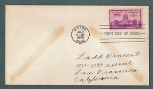 USA 896 Idaho Statehood Ersttagsbrief 1940 - Bild 1 von 1