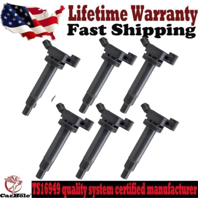 Juego de 6 bobinas de encendido UF267 aptas para motor Lexus RX300 ES300 V6 3,0 L 1999-2001 Foto 1 de 4