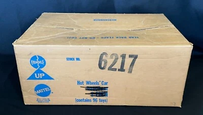 RARE ORIGINAL Hot Wheels Redlines 1968 Mattel 96 Blister Shipping Box EMPTY! - Image 1 of 4