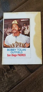 Hostess Twinkies 1975 tarjeta completa sin cortar Bob Tolan San Diego Padres rojos #1 - Imagen 1 de 1
