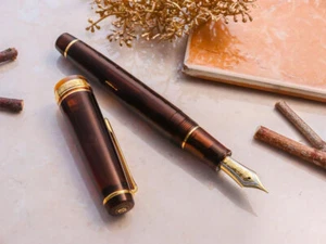 Pluma Estilográfica WANCHER × SAILOR Pro Gear Base 21K Café Moca Marrón EF/M/F/MF Nuevo en Caja - Imagen 1 de 10