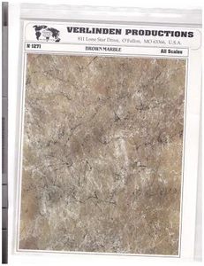 VERLINDEN BROWN MARBLE PRINTED DIORAMA ACCESSORY ALL SCALES 1:35 ETC 1271 NIP - Picture 1 of 2