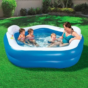 Bestway Inflatable Family Swimming Pool Kids Water Summer Fun Lounge Pool Play - Picture 1 of 11