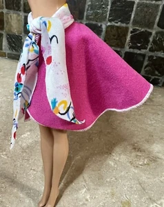 Vintage 1985 Barbie B Active Fashions #7915 Pink Wrap Skirt Tie Tagged Mattel - Picture 1 of 3
