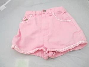 Vintage Little Girls Pink Shorts USA Made Sz 6 Cotton - Picture 1 of 9