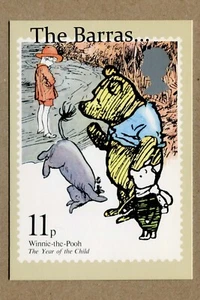 WINNIE-THE-POOH, by ARTIST Edward Hughes. UK ROYAL POST POSTCARD - Picture 1 of 2