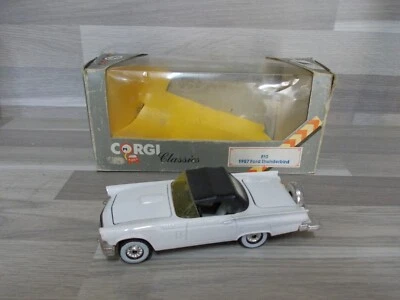 Corgi Classics Ford Thunderbird 1957 mit Verdeck 1:36 ?! Weiss in OVP - Bild 1 von 4