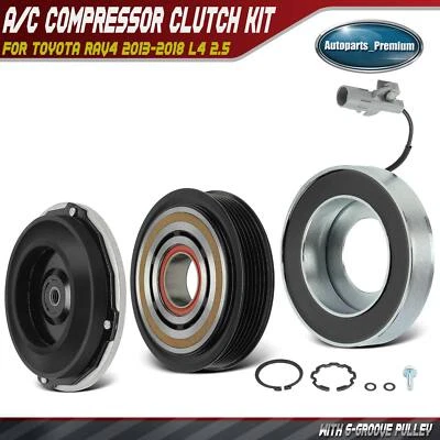 Kit de embrague compresor de aire acondicionado para Toyota RAV4 2013-2018 L4 2,5 L construido en Japón Foto 1 de 4