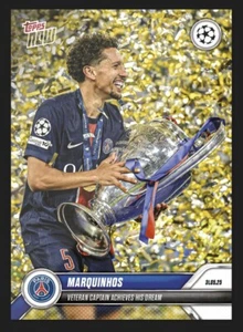 2024/2025 TOPPS NOW UCL ⭐ MARQUINHOS ⭐ PSG ☄️ N. 160 (PRESALE) - Imagen 1 de 2