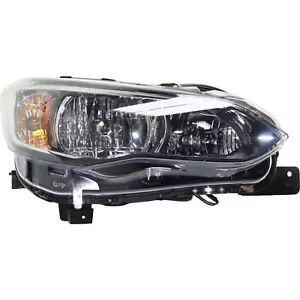 FITS FOR CROSSTREK 2018 2019 2020 2021 HEADLIGHT HALOGEN W/BLACK RIGHT PASSENGER - Picture 1 of 3