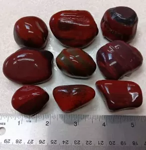 9 Michigan rote Jasperlit Steine Natur Strand See Superior Felsen - Bild 1 von 8