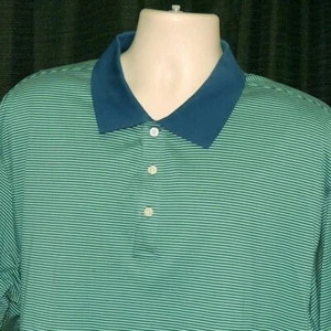 Vineyard Vines Size XL Green Stripes Mens Polo Shirt Excellent Condition - Picture 1 of 3