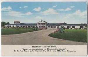 Postal de colección Bellemont Motor Hotel Baton Rouge La vista exterior del edificio - Imagen 1 de 2