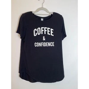 Camiseta Old Navy Coffee & Confidence - Talla M - Imagen 1 de 9
