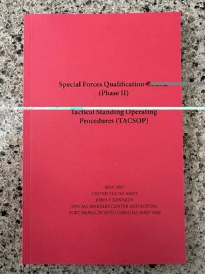 Special forces Qualification Course TACSOP SFQC Phase II Handbook - Image 1 of 4