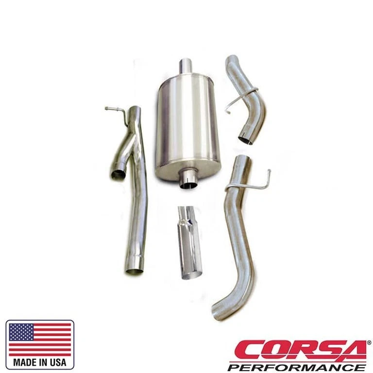 Chevy Silverado/GMC Sierra 2002-2006 6,0 L/6,2 L Db escape deportivo trasero gato (143") Foto 1 de 1