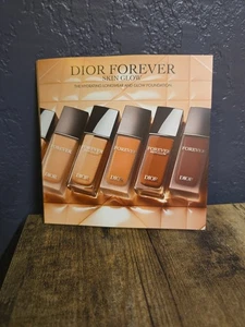 Dior Forever Skin Glow Foundation 9 Shades Sample Card 9 x 0.5ml ~ New! - Picture 1 of 3