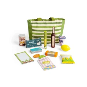 Juego de viaje de compras Bigjigs Toys - Juego de comestibles de madera de 17 piezas para niños - Imagen 1 de 5