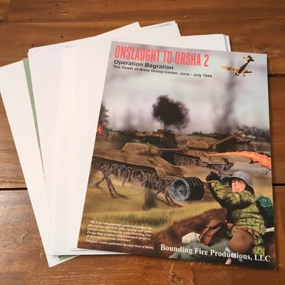 *Heavily Incomplete* Onslaught To Orsha 2 Operation Bagration Board Game Sheets - Image 1 of 4