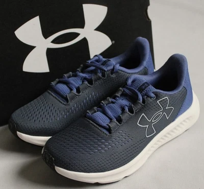 Under Armour Women 6.5 Charged Pursuit 3 BL Running Shoe Gray/Purple 3026523-107 - Image 1 of 4
