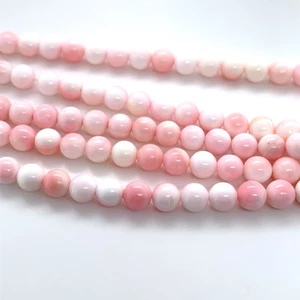 15.5" - Cuentas redondas de concha rosa natural 6 mm NUEVO HÁGALO USTED MISMO Diseño Joyería Hacer cuentas - Imagen 1 de 9