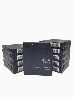 NEW_LOT of 10_ORACLE_ STORAGETEK T10000T2 CLEANING TAPES_BARCODE LABELS APPLIED - Image 1 of 4
