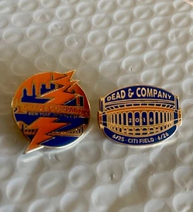 Dead and & Company Lmtd Edition2 Pin Set 6/25/26/2016 Citi Field NYC 🌹🌹 GDP - Picture 1 of 2