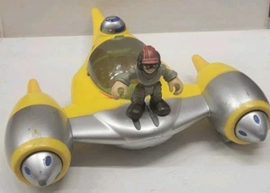 NABOO STARFIGHTER 2001 Playskool Star Wars Galactic Heroes + Anakin Figure - Picture 1 of 9