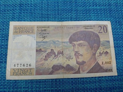 🇫🇷 France  20 Francs  P-151a.1 1980  vf banknotes  110925-8 - Image 1 of 3