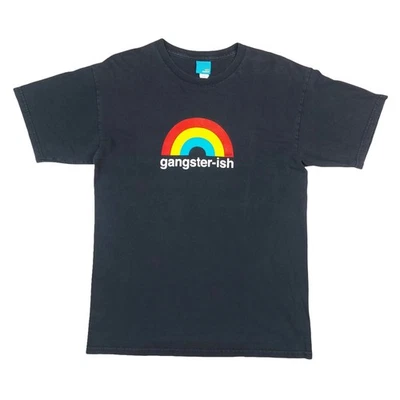 Camiseta Negra De Colección Y2K Enjoi Gangster-ish Skateboard Manga Corta Talla M Foto 1 de 4