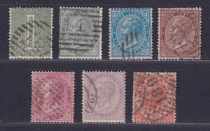 Italy Scott 24\\33 1863-1877 King Victor Emmanuel II Issue 7 Stamps SCV $129.75 - Picture 1 of 2