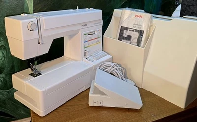 Pfaff dualmatic 955 mit IDT-system Freiahrm-flachbett Nähmaschine Top-Zustand - Bild 1 von 4