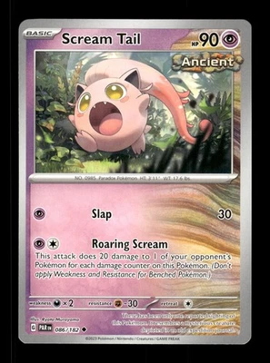 Scream Tail Uncommon SV04: Paradox Rift 086/182 NM Pokemon NM - Image 1 of 2