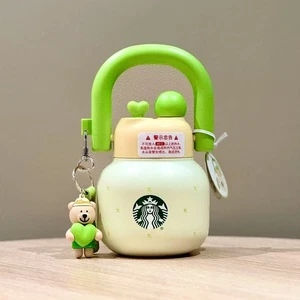 Vaso de acero inoxidable Starbucks Succulent Garden 22 oz - doble boquilla con encanto y bolsa - Imagen 1 de 7