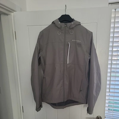 Endura Women’s Hummvee Hooded Waterproof Jacket Grey Size Medium Pit 2 Pit 21" - image 1 of 4