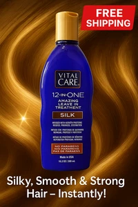 Vital Care 12-in-One Amazing Leave in Silk trattamento infuso-cheratina 10,2 oz - Foto 1 di 5