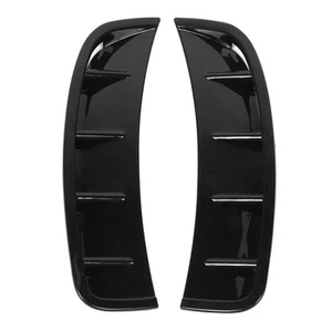 Front Bumper Side Air Vent Spoiler Enhance Vehicle Glossy Black Appearance - Bild 1 von 12