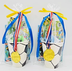 Pre Filled Unisex Football Party Cup Gifts,Younger Children's Ready Filled Activ - Picture 1 of 10