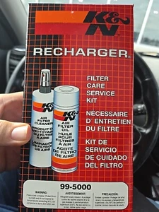 K&N RECHARGER 99-5000 Limpiador Auto Filtro Cuidado Servicio Recargador Kit NUEVO - Imagen 1 de 2