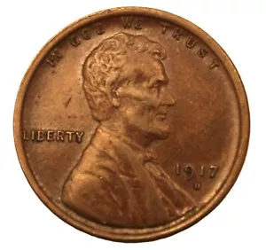 1917-D Lincoln Wheat Cent Penny _Brown- WBLS-018 - Picture 1 of 2