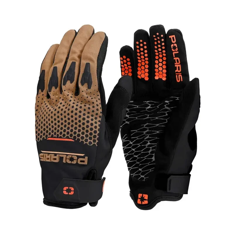 Polaris Throttle Gloves, Tan/Orange | 2865386 - Image 1 of 1