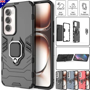 For OPPO Reno 11F Reno 12 11 Pro 5G Case Tough Armor Ring Holder Stand Cover AU - Picture 1 of 26
