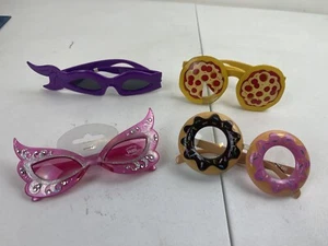 4 Kids Sunglasses Fun Frame Party Glasses Pizza, Purple Mask, Donuts, Pink Cute - Picture 1 of 4
