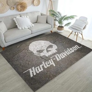 harley teppich, Bikerteppich, Biker Geschenk, Motorrad Vorleger - Bild 1 von 9