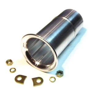 Trumpet 75mm 3" Weber 45 DCOE slide in Velocity Stack ALLOY air horn ram pipe - Picture 1 of 2