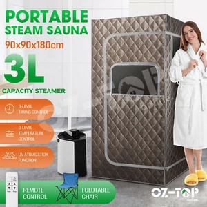 Portable Steam Sauna Tent Steamer Slimming Skin Body Spa Remote Control 90x180cm - Picture 1 of 10